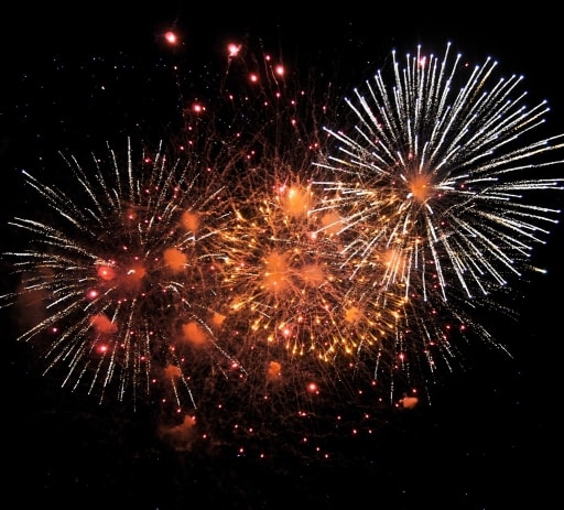 Feuerwerk zum neuen Jahr